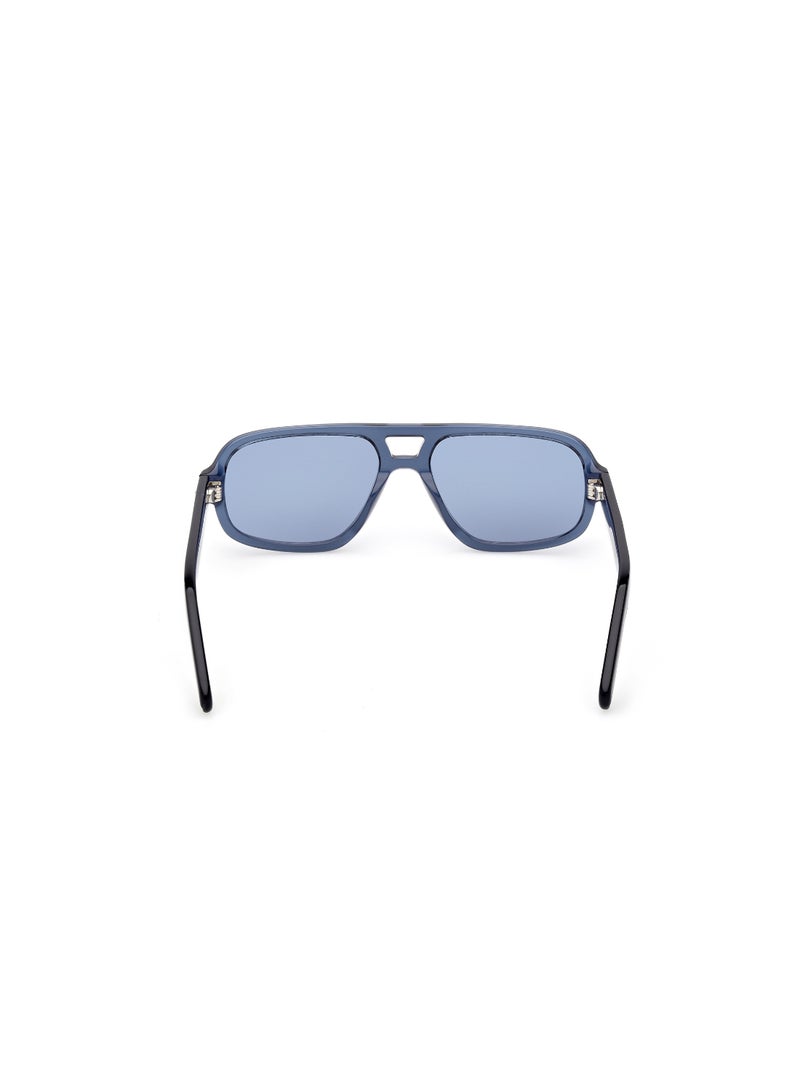 ADIDAS FULL RIM MALE NAVIGATOR BLUE ACETATE SUNGLASSES - Image 4