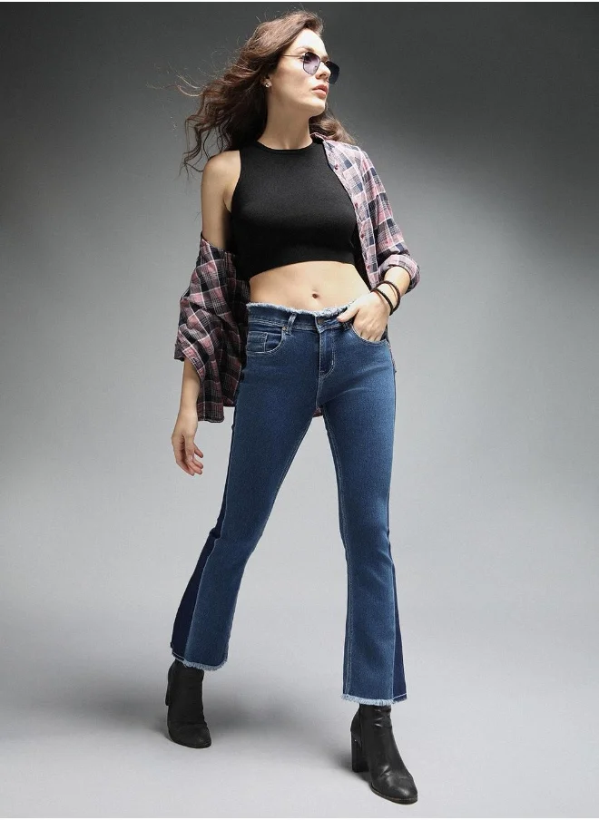 HIGH STAR Women Blue Bootcut Jeans