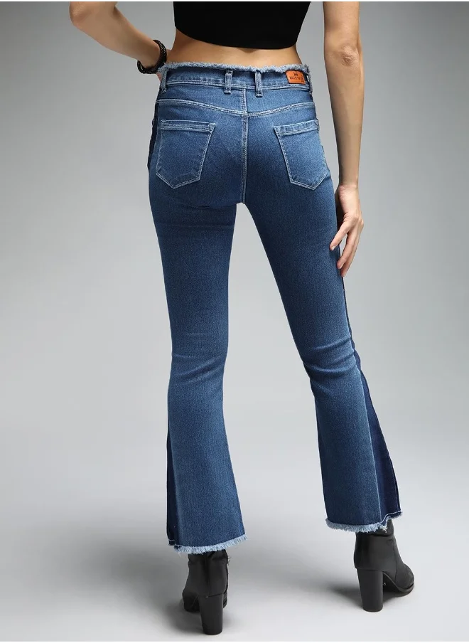 HIGH STAR Women Blue Bootcut Jeans