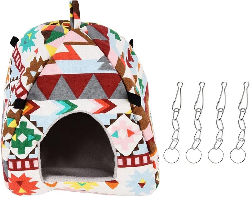 Small Animal Hanging Bed Hideout Cave For Hamster Guinea Pig Bird Warm Cozy - Image 1