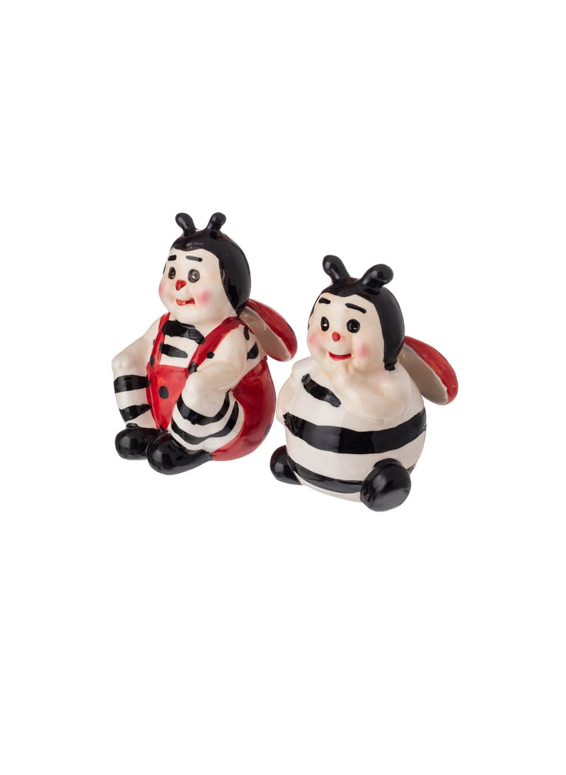 Dania Ceramic salt and pepper box set ladybug decor  - Image 1