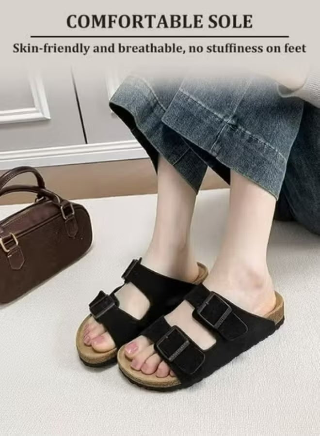 رويزو حذاء صيفي مريح مصنوع من جلد مدبوغ بنعل ناعم - Image 3