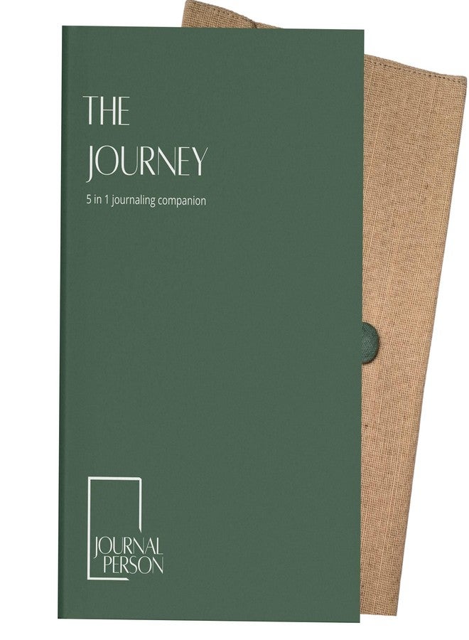 Journal Person THE JOURNEY Guided 2026 Journal Kit - Gratitude Journaling, Daily Reflections, Emotional Release, Introspection & Plain Pages - A5 Hardbound Undated Journal with Fabric Bag, Bookmark,Gratitude Letters - Image 1