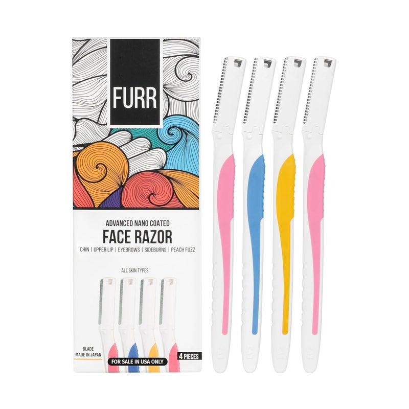 FURR Dermaplane Razor for Women  Face Razors for Women  Eyebrow Razor  Facial Razors for Women Face  Dermaplaning Tool  Dermaplaning Tool for Face  Can Use Each Up to 5 Times