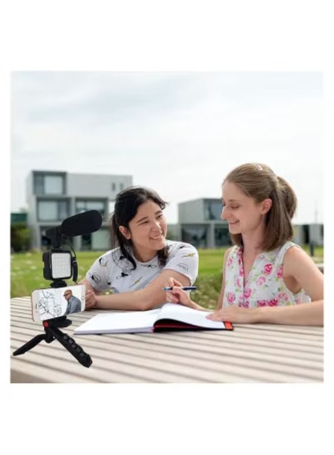 ACLIX Smartphone Video Vlogging Kit with Microphone Tripod LED Light Wireless Remote Phone Holder Phone Stands Smartphone Video Microphone Rig Kit for YouTube TIKTok Filming Vlogging Equipment - Image 2