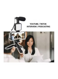 ACLIX Smartphone Video Vlogging Kit with Microphone Tripod LED Light Wireless Remote Phone Holder Phone Stands Smartphone Video Microphone Rig Kit for YouTube TIKTok Filming Vlogging Equipment  - Image 5