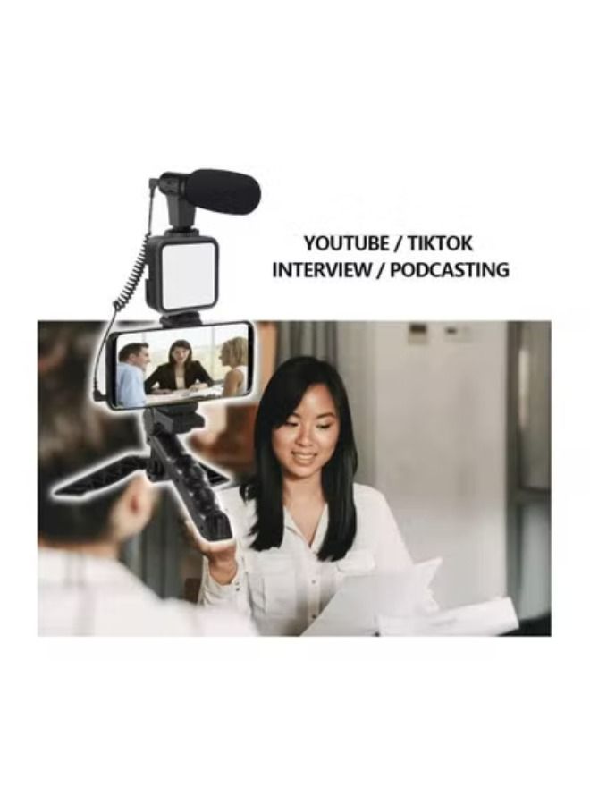 ACLIX Smartphone Video Vlogging Kit with Microphone Tripod LED Light Wireless Remote Phone Holder Phone Stands Smartphone Video Microphone Rig Kit for YouTube TIKTok Filming Vlogging Equipment - Image 5