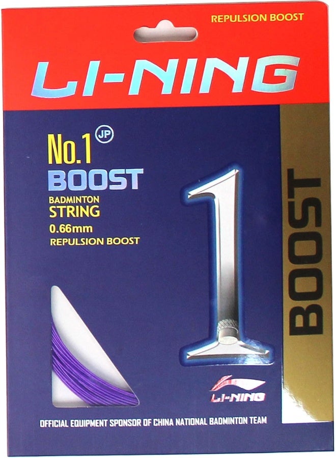 Li-Ning Unisex Adult No.1 Boost Badminton - String, 0.66Mm Diameter - Orchid Purple, One Size - Image 1