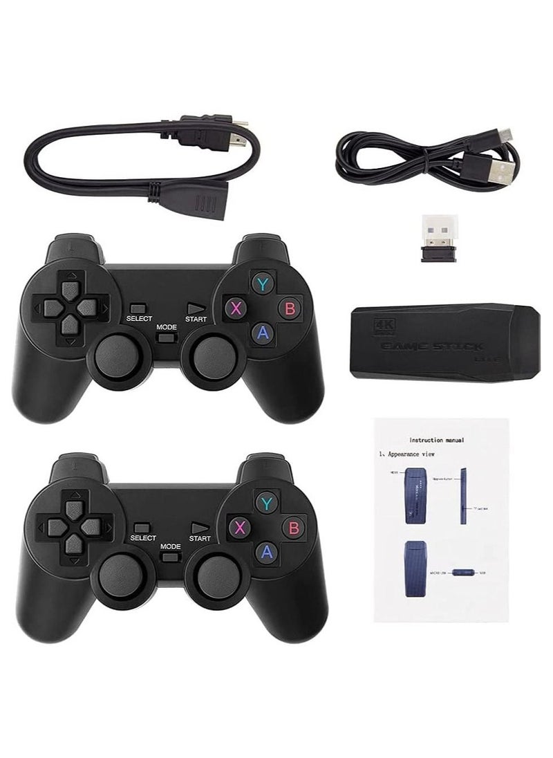 Wireless Retro Game Console, Plug and Play Video Game Stick Built in 10000+ Games,9 Classic Emulators, 4K High Definition HDMI Output for TV with Dual 2.4G Wireless Controllers - Image 4