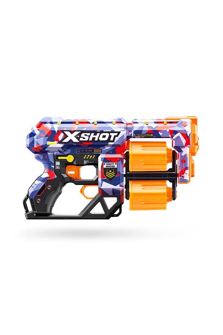 X-Shot بندقية قفل سكينز-S1 - لعبة تصويب حركية للأطفال، المراهقين، البالغين، الأولاد والبنات، أنشطة خارجية للعطلات، هدايا للأطفال من عمر 8 سنوات وما فوق - Image 1