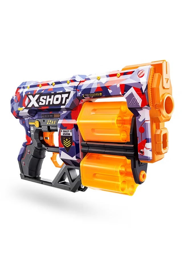 X-Shot بندقية قفل سكينز-S1 - لعبة تصويب حركية للأطفال، المراهقين، البالغين، الأولاد والبنات، أنشطة خارجية للعطلات، هدايا للأطفال من عمر 8 سنوات وما فوق - Image 2