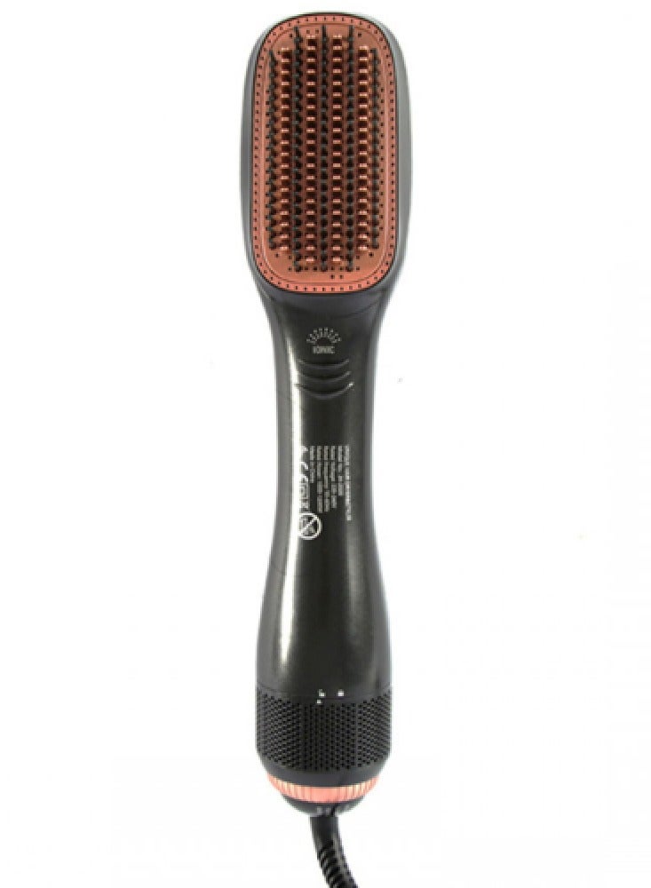 جوسي إيبر فرشاة استشوار الشعر ومجفف الشعر السيراميكي ومصفف الشعر 2 في 1 احترافي 1200 واط أسود/بيج - Image 1