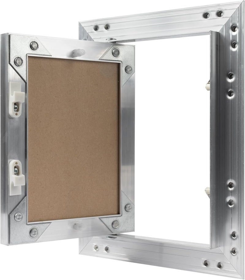 ECOPRO VENT 6" x 8" Inch Aluminum Drywall Access Panel - Service Shaft Door - Plumbing, Electricity, Heating, Alarm Wall Inspection hatch for Drywall - Bathroom Service Access Hole Cover - Image 3