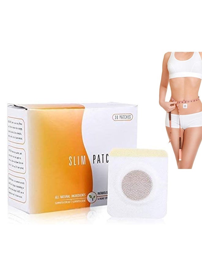 30 قطعة من الباتشات النحاسية، مستخلصات عشبية طبيعية، منتجات حرق الدهون والنحافة، ملصقات نحت الجسم وتخسيس البطن والخصر وإزالة التجاعيد. - Image 1