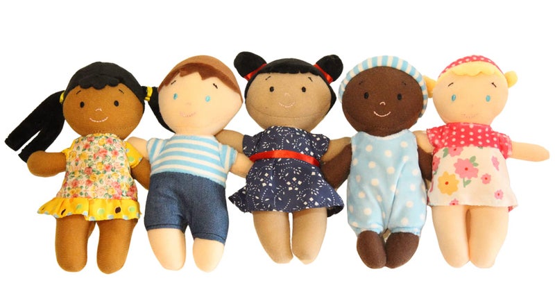 Making Believe Diversity Buddies Plush Diversity Dolls - Multicultural Dolls for Kids | Multicultural Baby Dolls, Different Races Dolls, Multi-Ethnic Multiracial Dolls | Daycare Toys - 8" - Set of 5 - Image 1