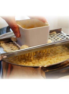 Stainless Steel Spaetzle Maker German Egg Noodle Dumpling Tool with Comfort Rubber Grip Handle & Safety Pusher - pzsku/ZEE957ED994E625B3AA74Z/45/_/1740830966/328e7cde-4038-4bbe-859e-72b72505f5b9