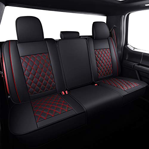 Aierxuan Car Seat Covers Full Set with Waterproof Leather Automotive Vehicle Cushion for Cars SUV Pick-up Truck Fit for 2009 to 2025 Ford F150 Carhartt and 2017 to 2025 F250 F350 F450 - Image 3