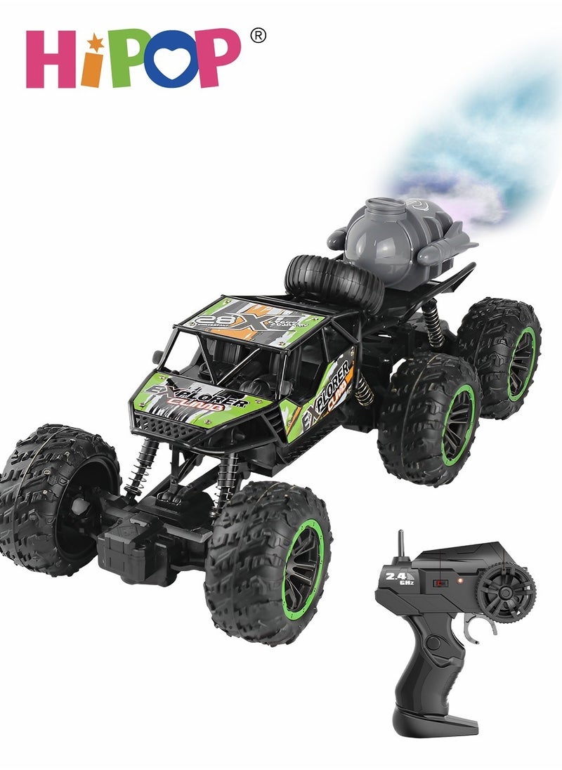 HIPOP - Remote Control Car 6WD,Off Road Climbing Car With Spray Effects,Monster Truck Toy Gift For Kids - Image 1