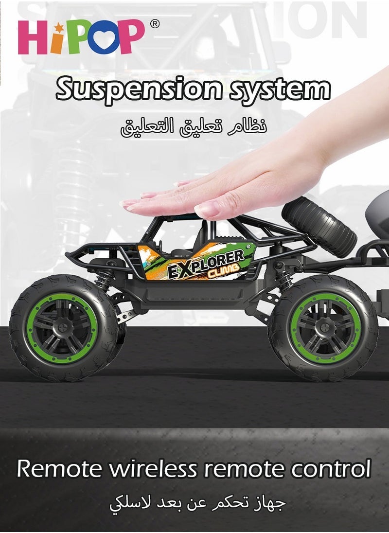 HIPOP - Remote Control Car 6WD,Off Road Climbing Car With Spray Effects,Monster Truck Toy Gift For Kids - Image 1