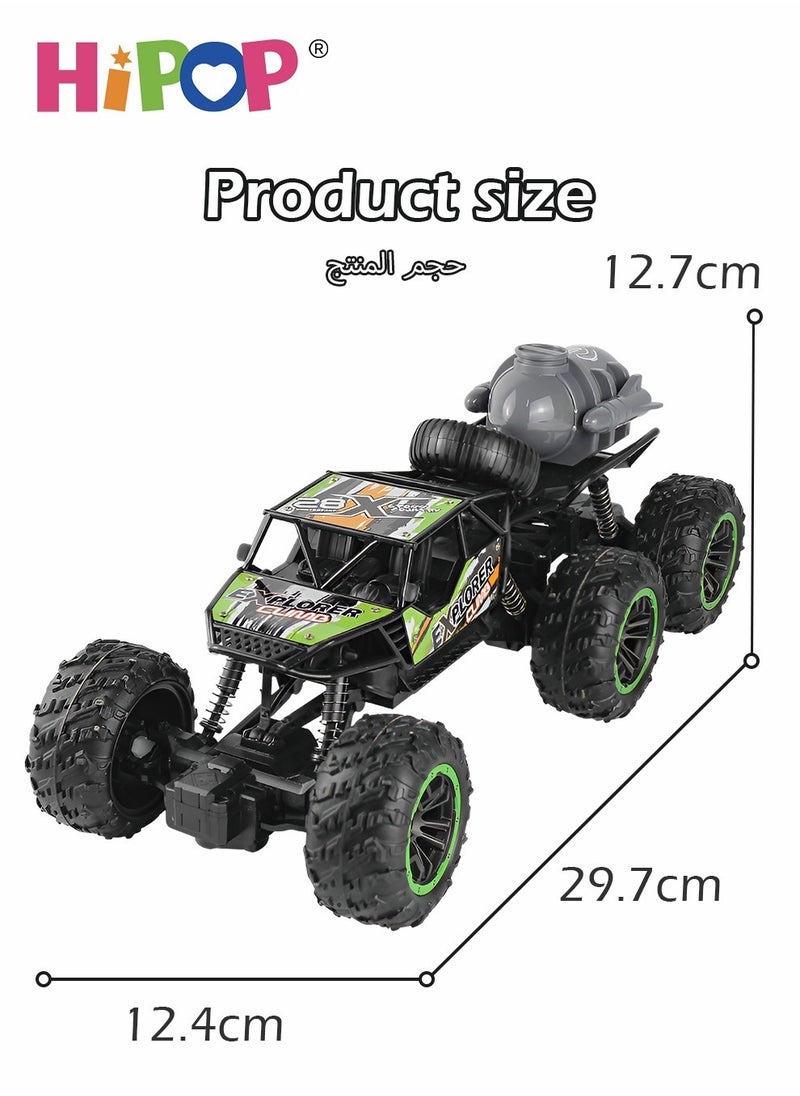 HIPOP - Remote Control Car 6WD,Off Road Climbing Car With Spray Effects,Monster Truck Toy Gift For Kids - Image 1