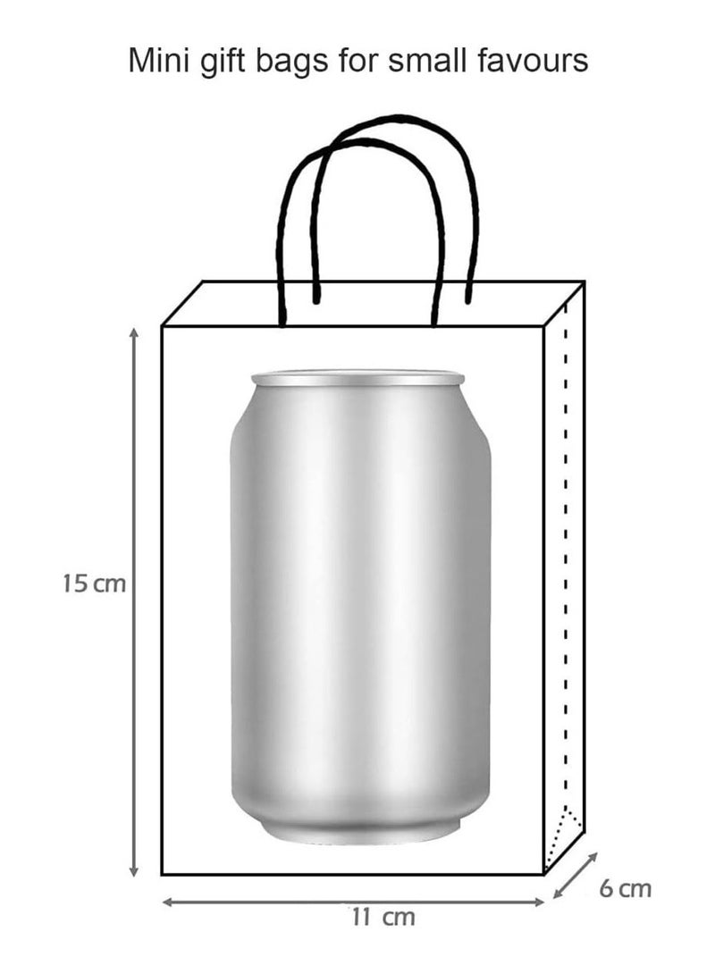 مارك أكياس ورقية أرجوانية بمقابض 15 × 11 × 6 سم أكياس هدايا كرافت صغيرة لهدايا أعياد الميلاد وحفلات الزفاف والبضائع والأشياء الجيدة وحفلات استقبال المولود (24 كيس) - Image 2