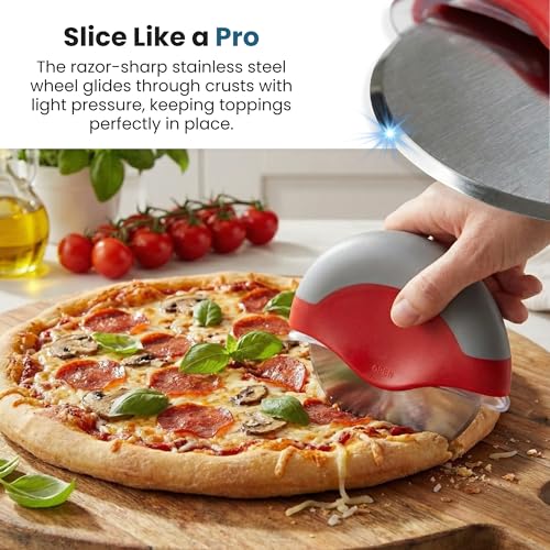 Jokari Pizza Cutter, Unique Wheel Design Comes Apart for Easy Cleaning, Super Sharp Stainless Steel Blade with Protective Guard, Best Grip to Cut Your Favorite Pizzas, by Jokari Gourmet - Image 2