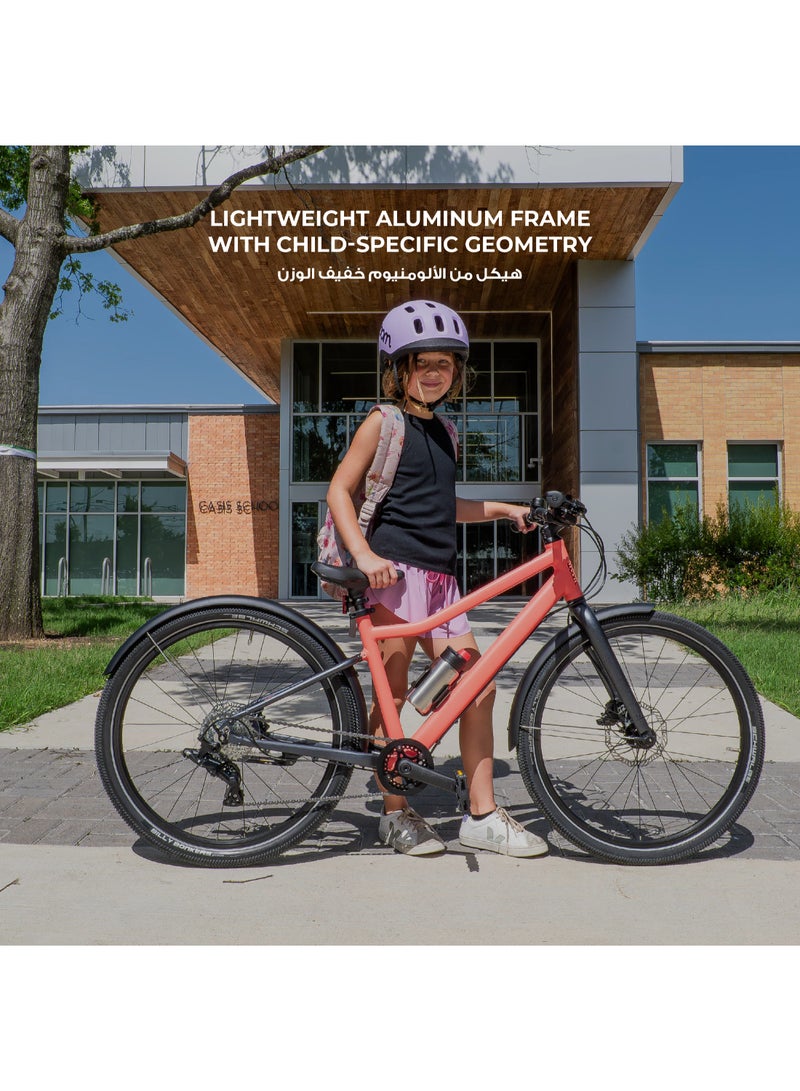 Woom Explore 5 Kids Bike|24-inch Wheels|Premium Children's Bicycle|Ages 7-11|8-Speed MicroSHIFT|Hydraulic Disc Brakes|Black - Image 3