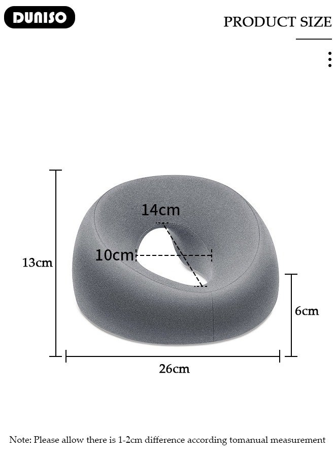 DUNISO Massage Face Pillow, Ergonomic Memory Office Nap Pillow, High Rebound Face Down Pillow for Sleeping, Face Rest Neck Head Cushion for Spa Salon Travel - Image 4