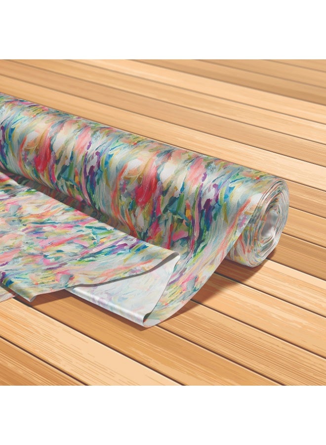 فيلاتو Ø¬Ù„Ø§Ø¨ÙŠØ© Ù…Ø®ÙˆÙŠØ± Ø¨ØªØµÙ…ÙŠÙ… ØªØ¬Ø±ÙŠØ¯ÙŠ Ø¨Ø§Ù„Ù„ÙˆÙ†ÙŠÙ† Ø§Ù„ÙˆØ±Ø¯ÙŠ ÙˆØ§Ù„Ø£Ø®Ø¶Ø± Ù…Ù† Ù‚Ù…Ø§Ø´ Ø­Ø±ÙŠØ± Ø§Ù„Ù„ÙŠÙ„ Ø¹Ø±Ø§Ù…Ù†ÙŠ Ø¨Ø§Ù„ÙŠØ§Ø±Ø¯Ø©ØŒ Ø¹Ø±Ø¶ 58 Ø¨ÙˆØµØ© - Image 5