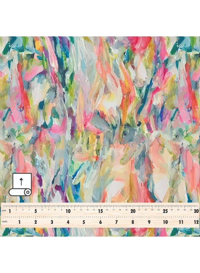 فيلاتو Ø¬Ù„Ø§Ø¨ÙŠØ© Ù…Ø®ÙˆÙŠØ± Ø¨ØªØµÙ…ÙŠÙ… ØªØ¬Ø±ÙŠØ¯ÙŠ Ø¨Ø§Ù„Ù„ÙˆÙ†ÙŠÙ† Ø§Ù„ÙˆØ±Ø¯ÙŠ ÙˆØ§Ù„Ø£Ø®Ø¶Ø± Ù…Ù† Ù‚Ù…Ø§Ø´ Ø­Ø±ÙŠØ± Ø§Ù„Ù„ÙŠÙ„ Ø¹Ø±Ø§Ù…Ù†ÙŠ Ø¨Ø§Ù„ÙŠØ§Ø±Ø¯Ø©ØŒ Ø¹Ø±Ø¶ 58 Ø¨ÙˆØµØ© - Image 4