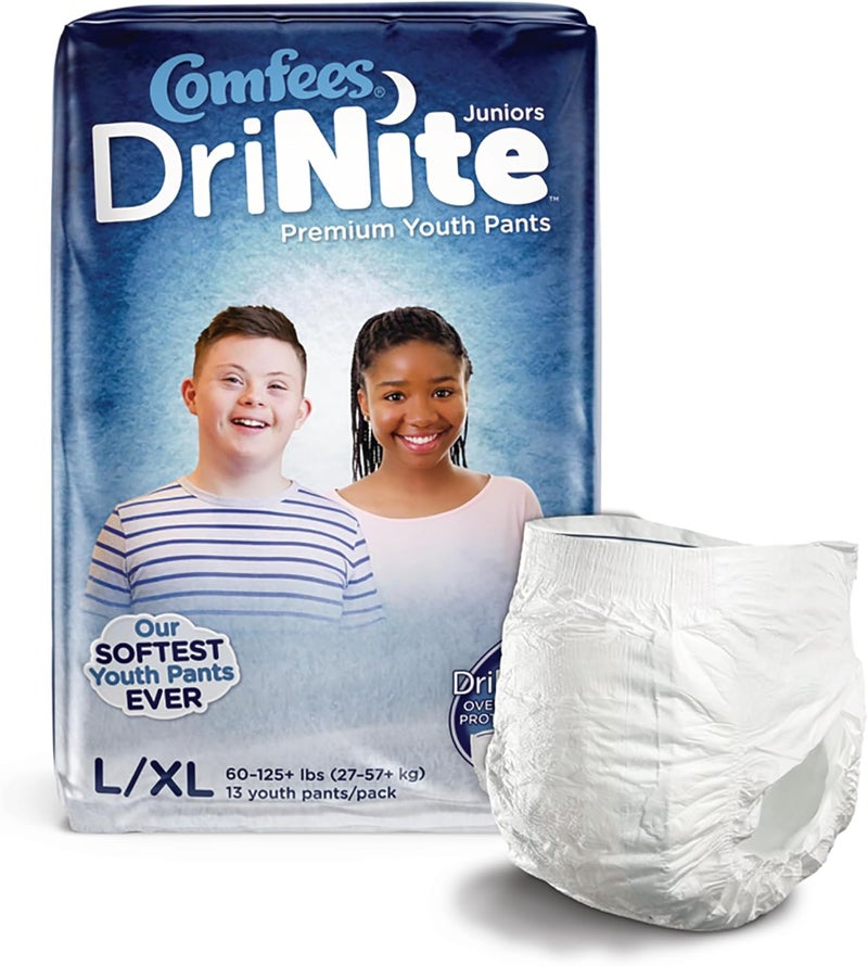 Attends Comfees DriNite Juniors Youth Youth Absorbent Underwear LargeXLarge 60 to 125 lbs CMFYLXL 13 Ct - Image 2