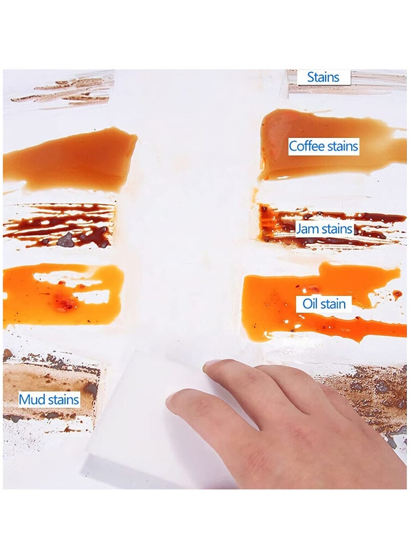 100 قطعة من ممحاة الإسفنج السحرية، إسفنجة الميلامين الرغوية التي يمكن إضافة الماء إليها، وسادات إسفنجية كبيرة جدًا لتنظيف الأسطح المنزلية غير القابلة للخدش للمطبخ والسيارة والحوض والأحذية وحوض الاست - Image 4