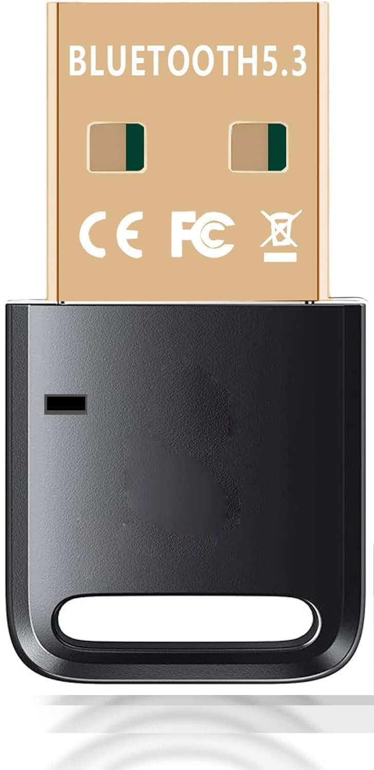 Tobo USB Bluetooth 5.3 Adapter: Plug-and-Play, Nano Design, EDR & BLE, Compatible with Windows 11/10/8.1/7, Desktop, Laptop, Supports Headphones, Keyboard, Mouse, Speakers, Printer TD-1236WA - Image 1