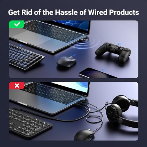 Tobo USB Bluetooth 5.3 Adapter: Plug-and-Play, Nano Design, EDR & BLE, Compatible with Windows 11/10/8.1/7, Desktop, Laptop, Supports Headphones, Keyboard, Mouse, Speakers, Printer TD-1236WA - Image 3