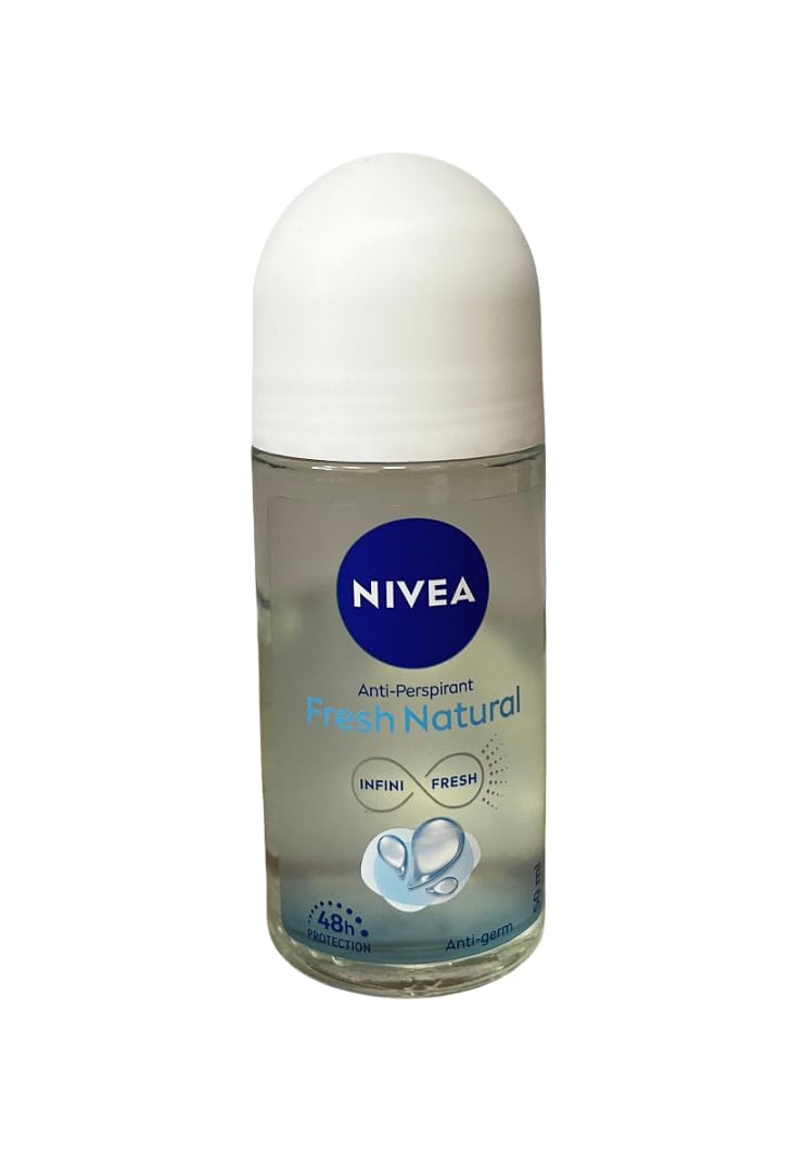 Nivea Fresh Natural 48 Hours Deodorant Roll on 50 Ml | (3 Pack)