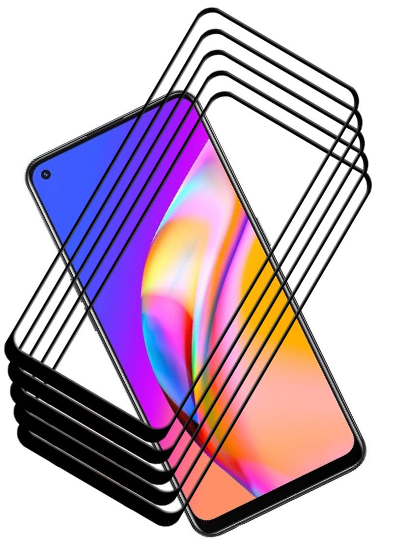 ACLIX 5 Pieces Antistatic ESD Dustproof Premium Quality High Definition Tempered Glass Screen Protector Designed For Oppo A94 - Image 1
