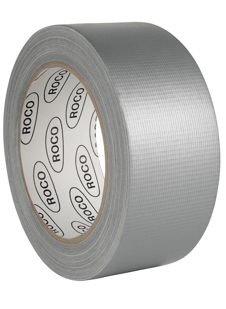 ROCO English: ROCO Duct Tape Silver, 2" x 25m – Heavy Duty Cloth Adhesive - Image 1