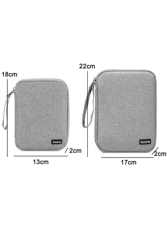 Baona Smart Watch Strap Data Cable Portable Storage Bag For Apple Watch, Specification: Small (Gray)