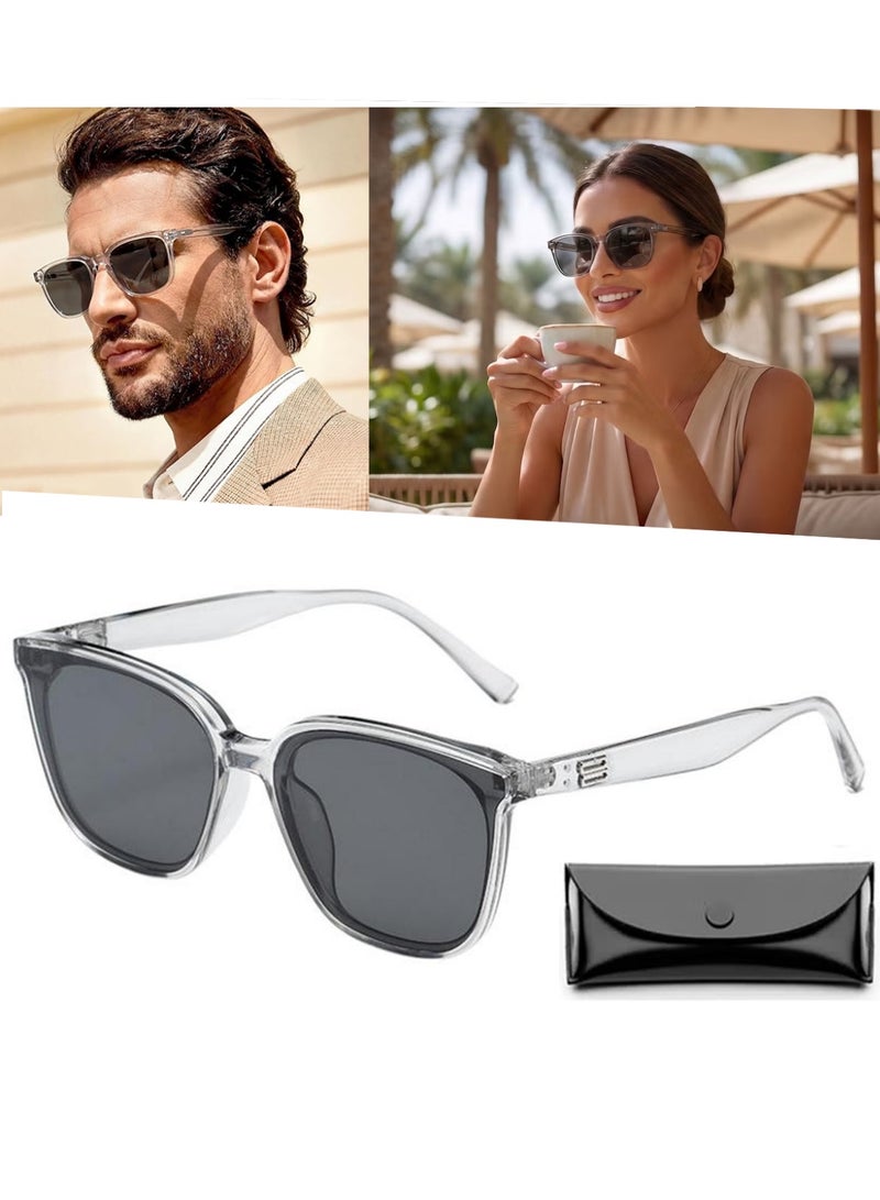 Bincoo Polarized Aviator Sunglasses for Men & Women – UV400 Anti-Glare Classic Sun Glasses, Full UV Protection Shades UV Glare (Grey) - Image 1