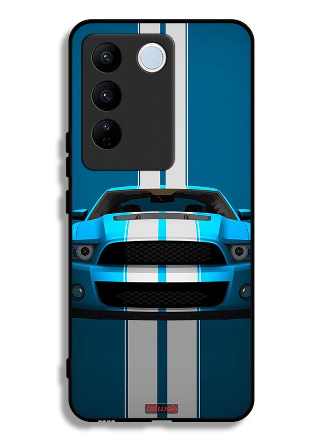 Tolwak Vivo S16e Protective Case Cover Car Abstract Art - Image 1