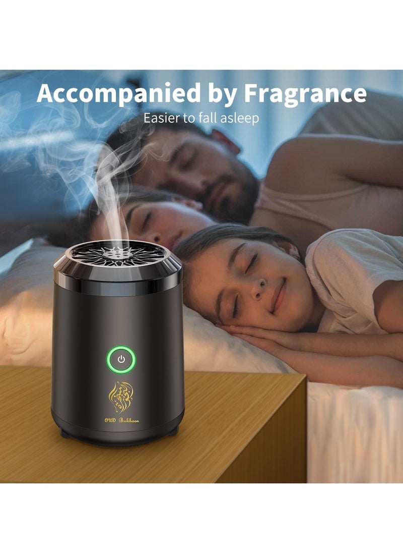 Oud Bukhoor - New Style Car USB Type-C Power Rechargeable Incense Burner Black - Image 1