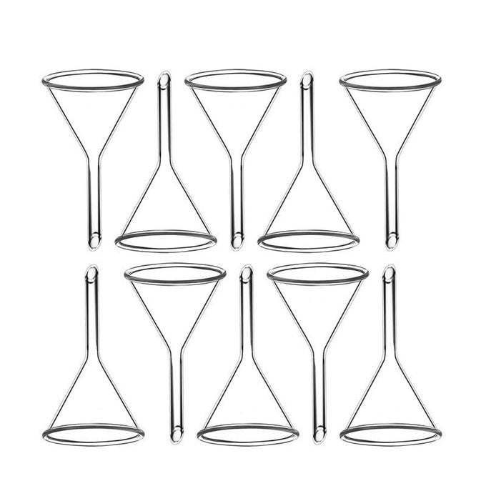 MULTIPURPOSE GLASS FUNNEL IDEAL FOR FILTRATION LIQUID TRANSFER REAGENT ADDITION DECANTING EXTRACTION AND POWDER DISPENSING 100MM PACK OF 10