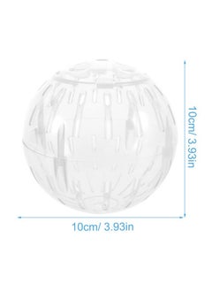 FOMIYES FOMIYES Hamster Exercise Ball 10CM Hamster Running Ball Transparent Hamster Wheel for Dwarf Hamsters Small Animal Pet to Reduce Boredom and Increase Activity (Random Color)  - Image 2