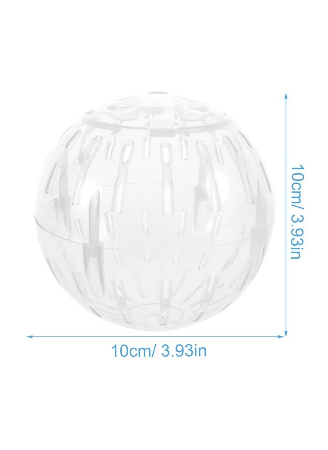 FOMIYES - FOMIYES Hamster Exercise Ball 10CM Hamster Running Ball Transparent Hamster Wheel for Dwarf Hamsters Small Animal Pet to Reduce Boredom and Increase Activity (Random Color) - Image 1