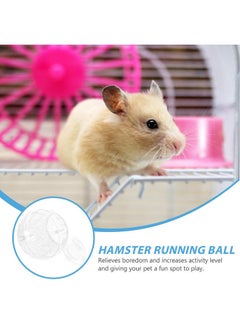 FOMIYES FOMIYES Hamster Exercise Ball 10CM Hamster Running Ball Transparent Hamster Wheel for Dwarf Hamsters Small Animal Pet to Reduce Boredom and Increase Activity (Random Color)  - Image 3
