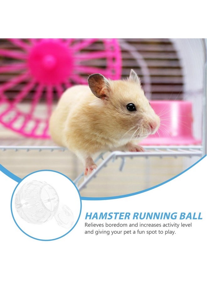 FOMIYES - FOMIYES Hamster Exercise Ball 10CM Hamster Running Ball Transparent Hamster Wheel for Dwarf Hamsters Small Animal Pet to Reduce Boredom and Increase Activity (Random Color) - Image 1