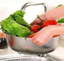 Medigo Pack of 1 Kitchen Fruit Vegetable Rice Washing Baskets Strainer Drainer with Handle - Image 3