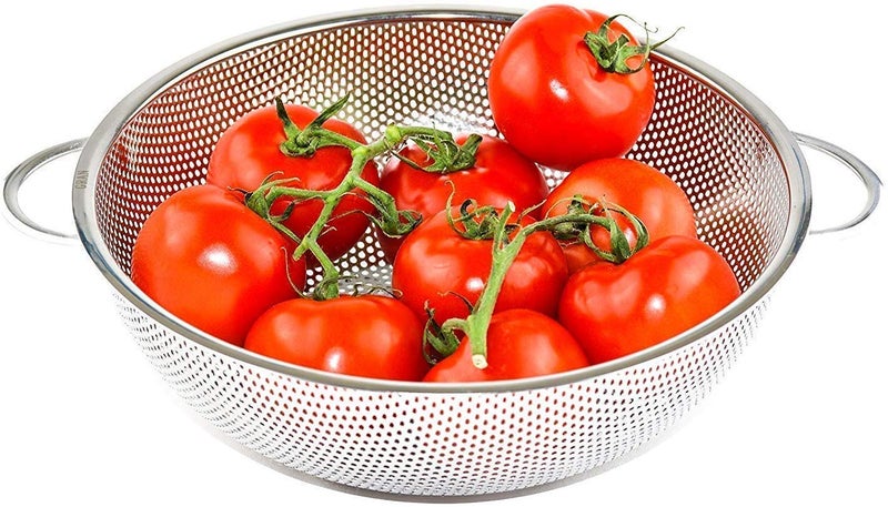 Medigo Pack of 1 Kitchen Fruit Vegetable Rice Washing Baskets Strainer Drainer with Handle - Image 1