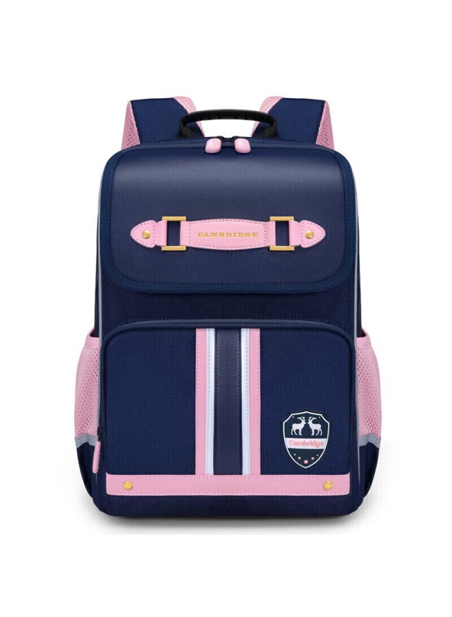 Ninth Castle The Ninth Castle Schoolbag For Primary School Girls, Spine-protecting Children's Backpack For Grades 1-3 British Style Boys' Lightweight Double Shoulder Bag - Image 1