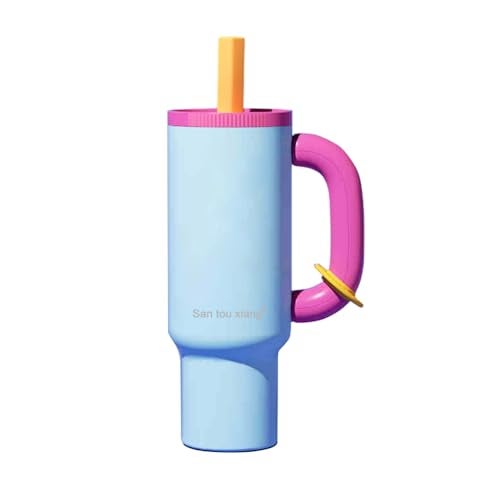 SANTOUXIANG 40oz Insulated Tumbler with Straw - 24hr Ice Cold, 12hr Hot, Leakproof Stainless Steel Travel Mug for Gym, Office, Car, Sweatproof, Gift-Ready insulated water bottle drinkware - Image 1